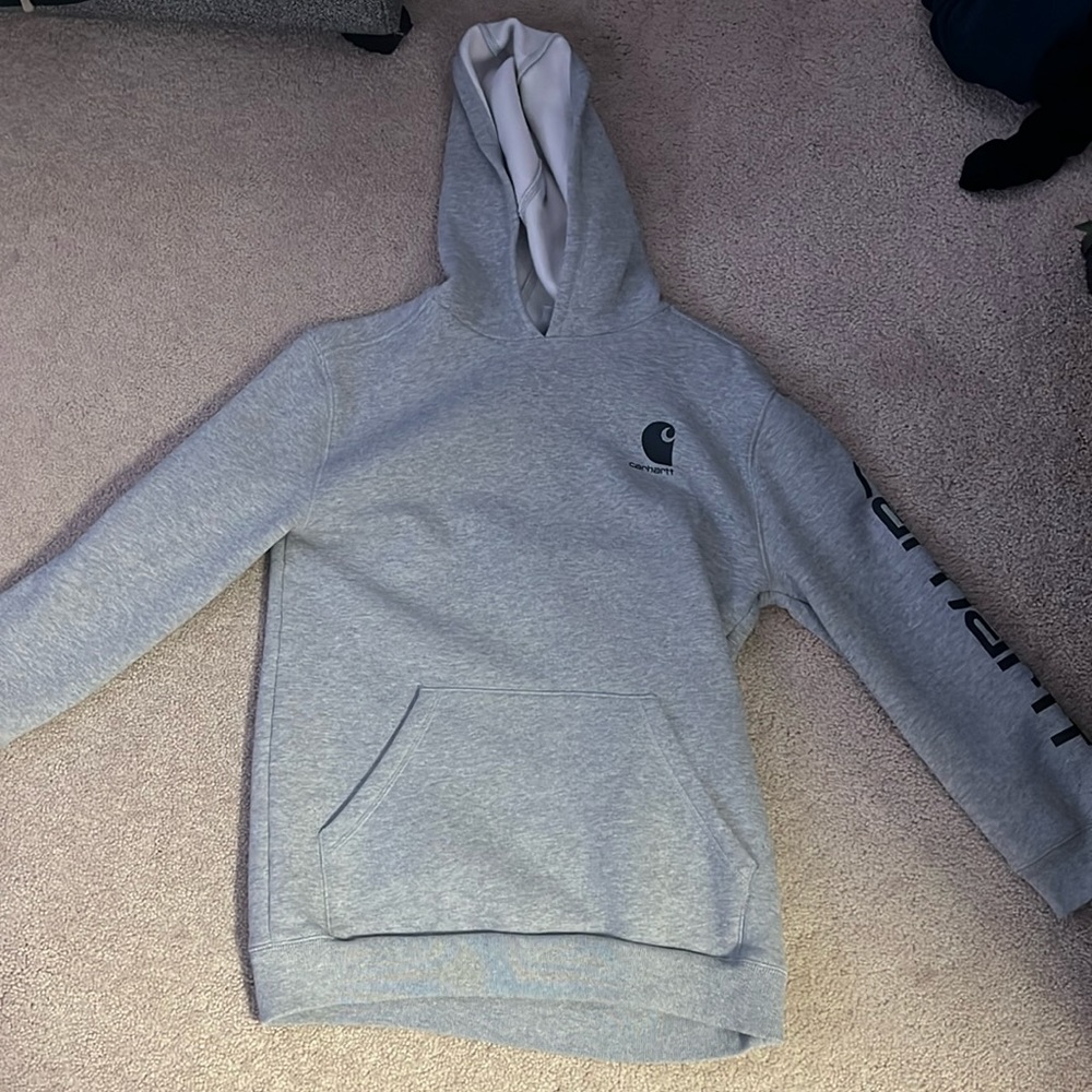 Youth Large Grey Carhartt Hoodie